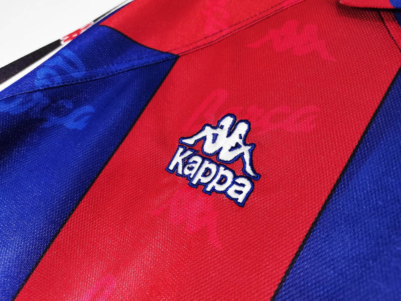 Camisa Barcelona Home Retro 95/97 - Vermelha e Azul