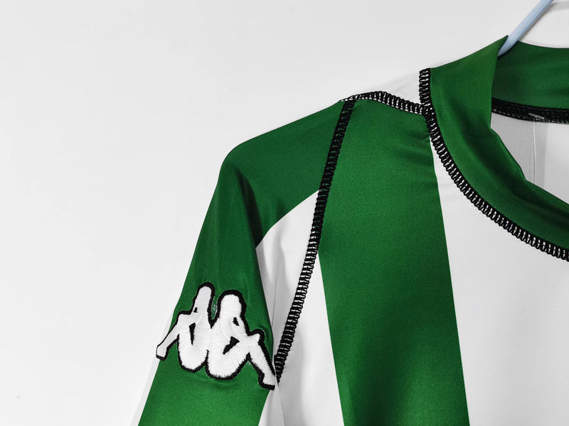 Camisa Betis Home Retro 03/04 - Branca e Verde
