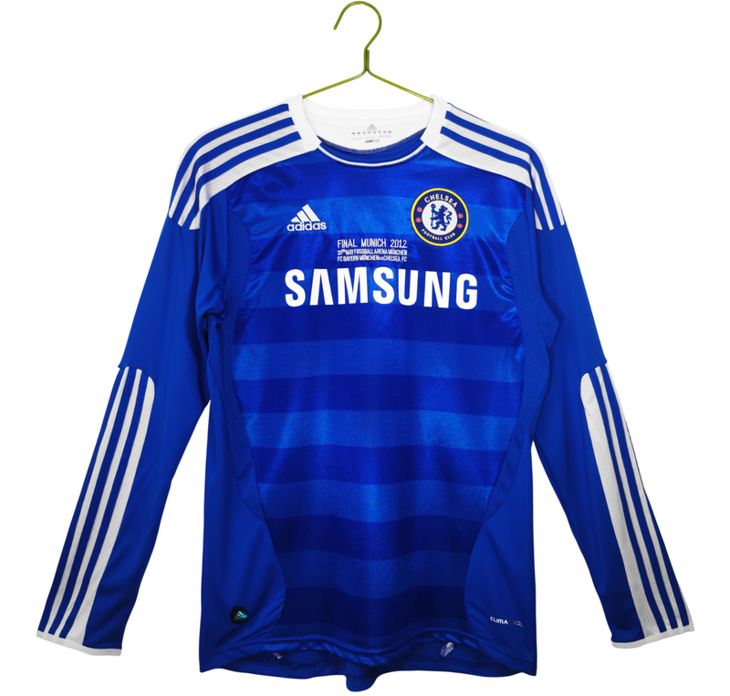 Camisa Chelsea Home Retro 11/12 Manga Longa - Azul