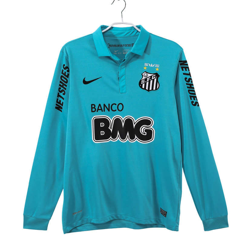 Camisa Santos Third Retro 2012 Manga Longa - Azul