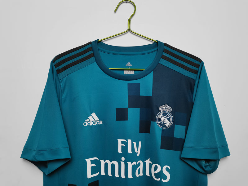 Camisa Real Madrid Third Retro 17/18 - Azul