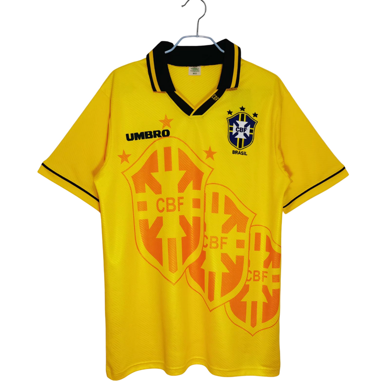 Camisa Brasil Home Retro 1994 - Amarela