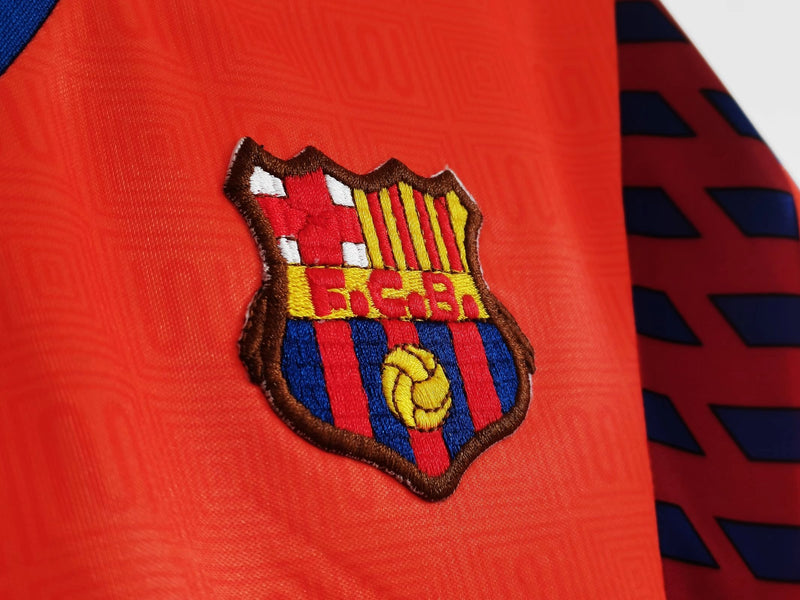 Camisa Barcelona Third Retro 89/92 - Laranja