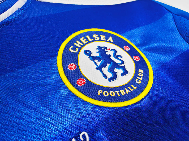 Camisa Chelsea Home Retro 11/12 Manga Longa - Azul