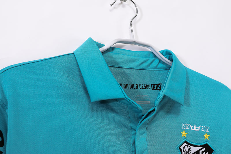Camisa Santos Third Retro 2012 Manga Longa - Azul