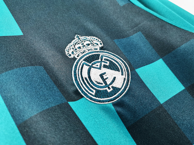 Camisa Real Madrid Third Retro 17/18 - Azul